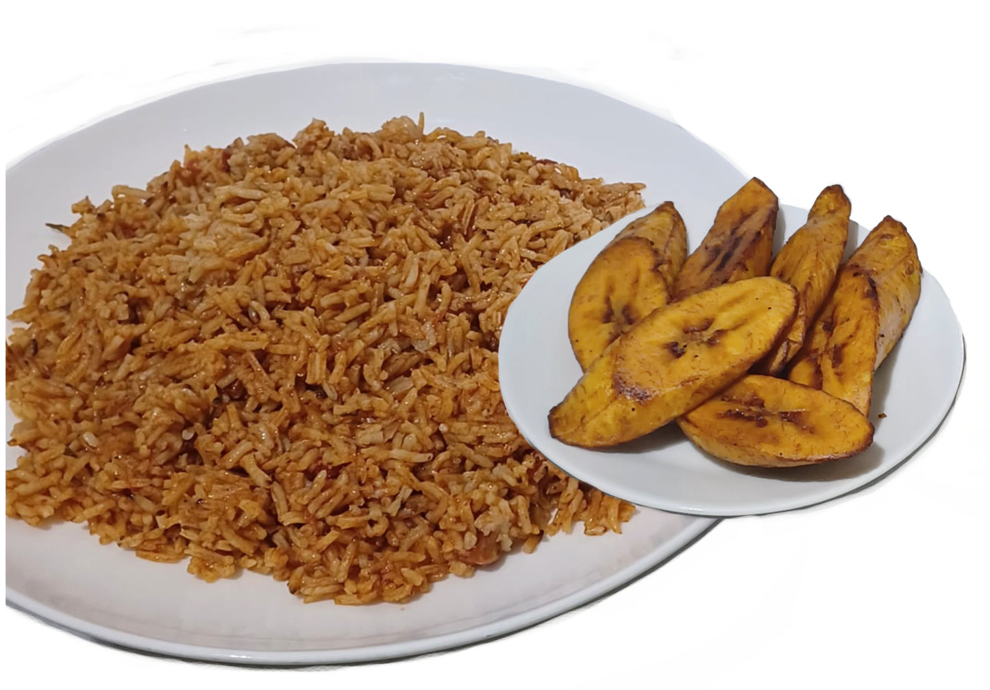 Jollof Rice + Ripe Plantain