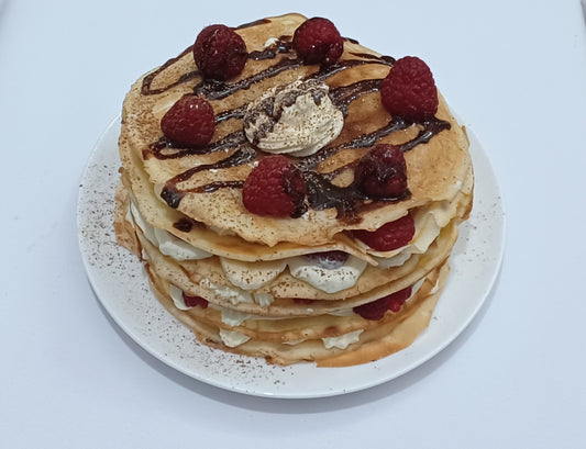 Sweet Crepe cake-Gluten free     Serves 8
