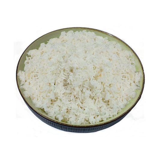 Plain boiled Long grain Rice or Basmati rice